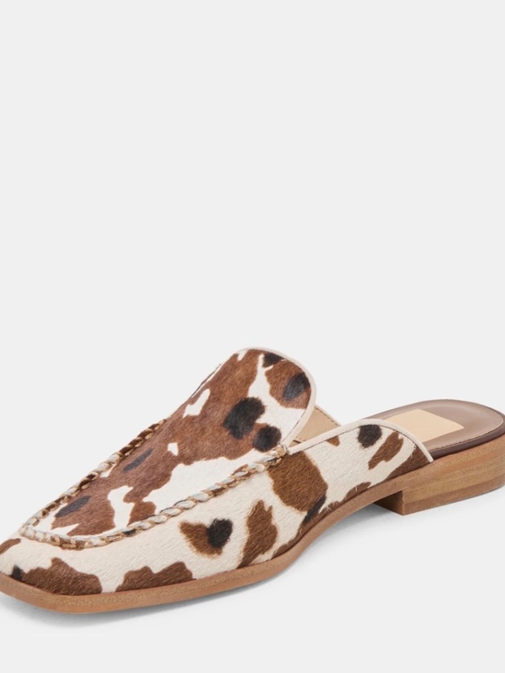 Dolce Vita Bradley Cow Print Mules - Picture 2 of 6